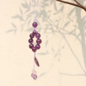 手作りのアメジストペンダン
